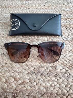Ray-Ban Blaze Clubmaster RB3576-N 041/13 Gunmetal Brown Gradient Sunglasses